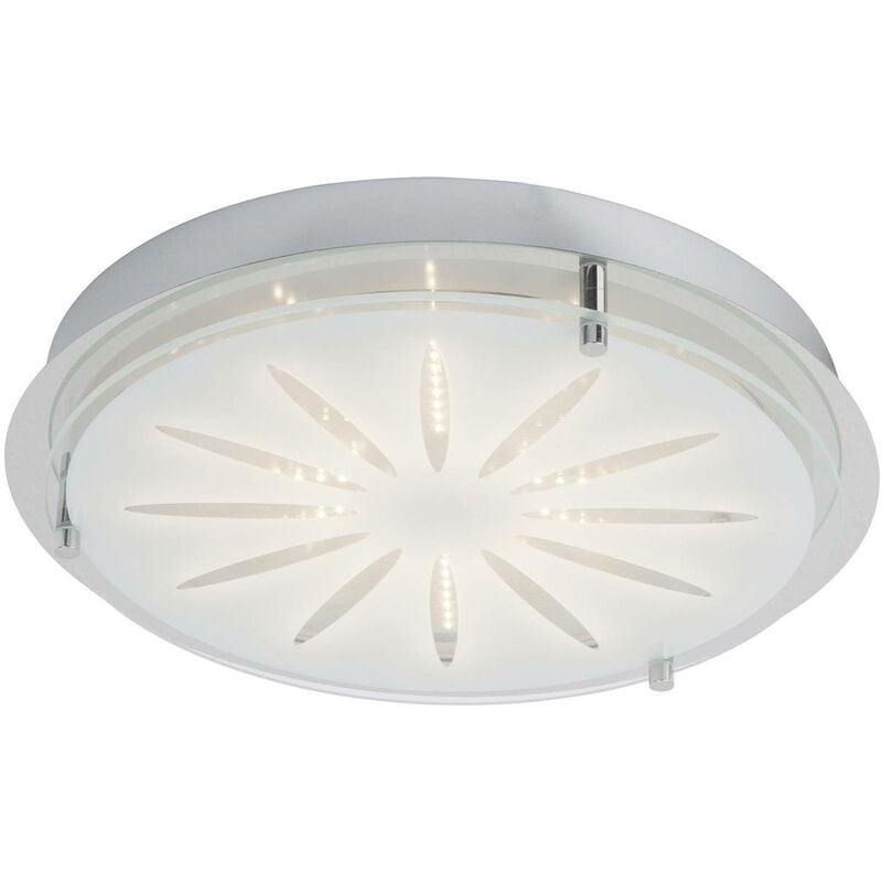 Brilliant - Lampe Cathleen led Wand- und Deckenleuchte 33cm chrom 1x 15W led integriert (smd), (1565lm, 3000K) Funktionale Deckenleuchte, 33cm