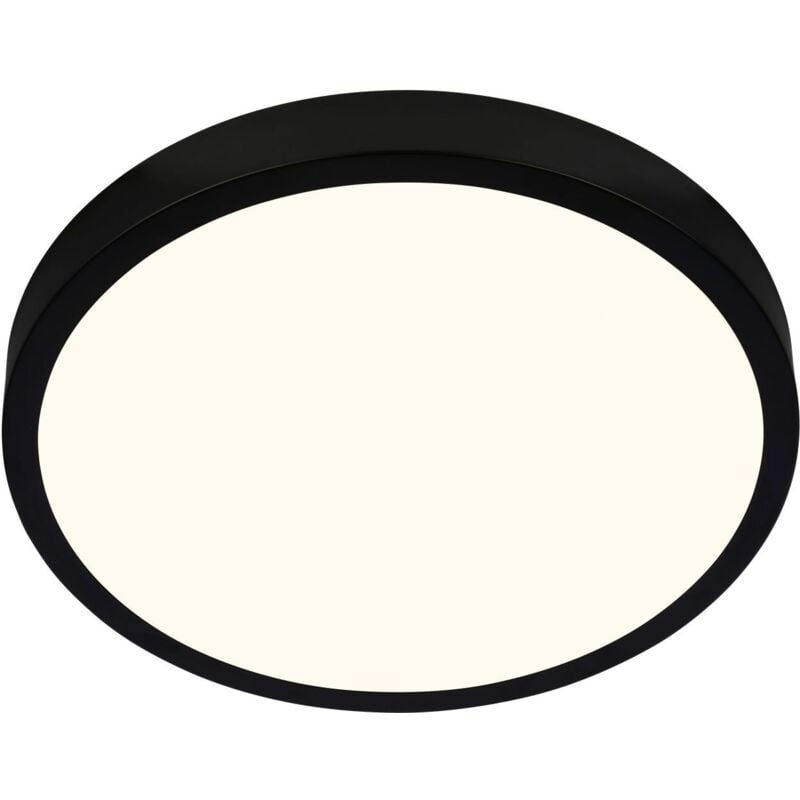 Briloner LED Deckenleuchte Runa Ø 38 cm, Metallrahmen schwarz Deckenleuchte