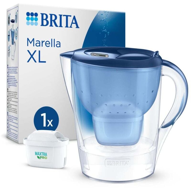 Brita - Wasserfilter-Kanne Marella xxl blau 3,5 l Füllmenge Wasserfilter