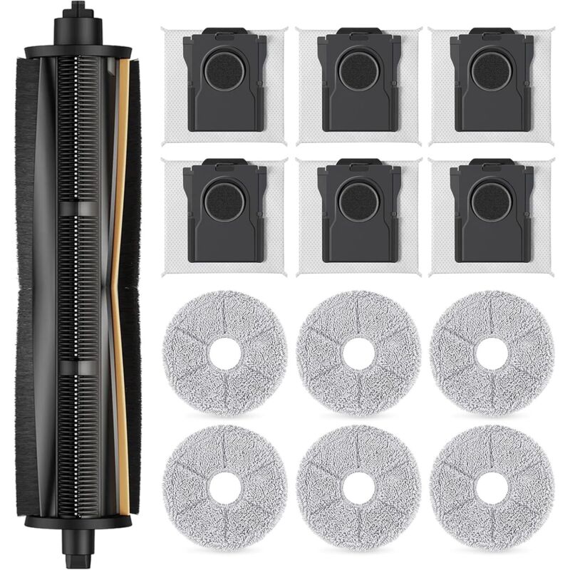 Brosse améliorée pour aspirateurs robots Dreame X40 Ultra/X30 Ultra/L30 Ultra/L40 Ultra/X40 Master : brosses coupe-cheveux et démêlage, 1 brosse