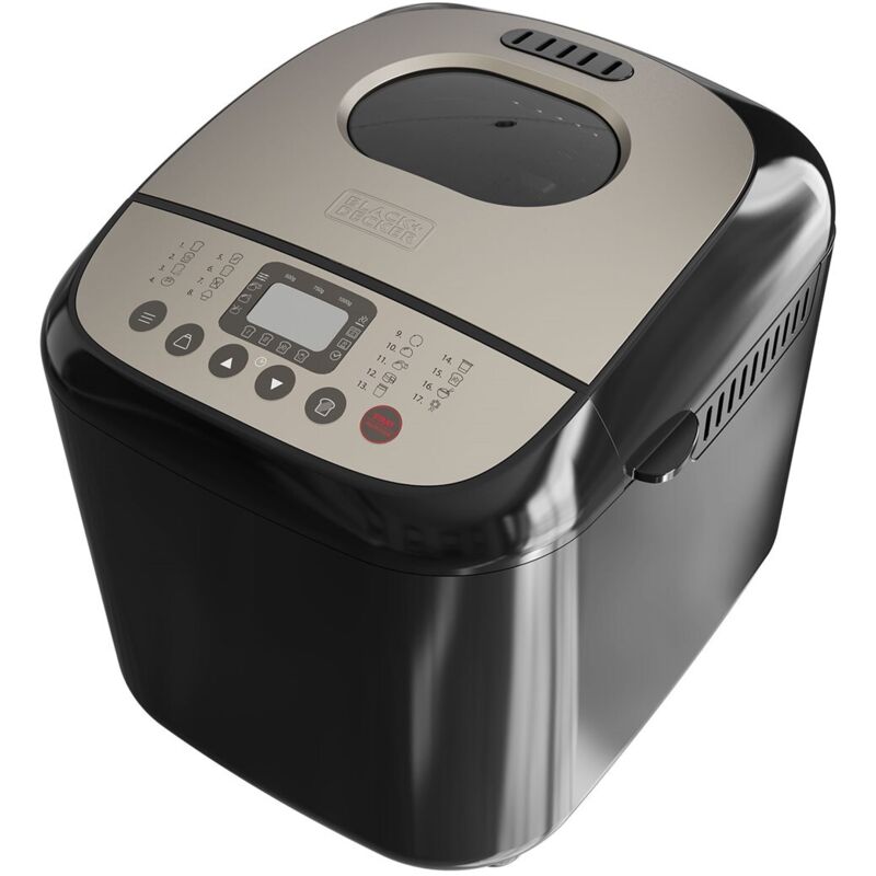 Black+Decker Brotbackautomat BXBM600E, 600W, Brote of 500g, 750g und 1kg, 17 Programme für Brote, Ioguren, Kuchen und Marmeladen, programmierbar 15