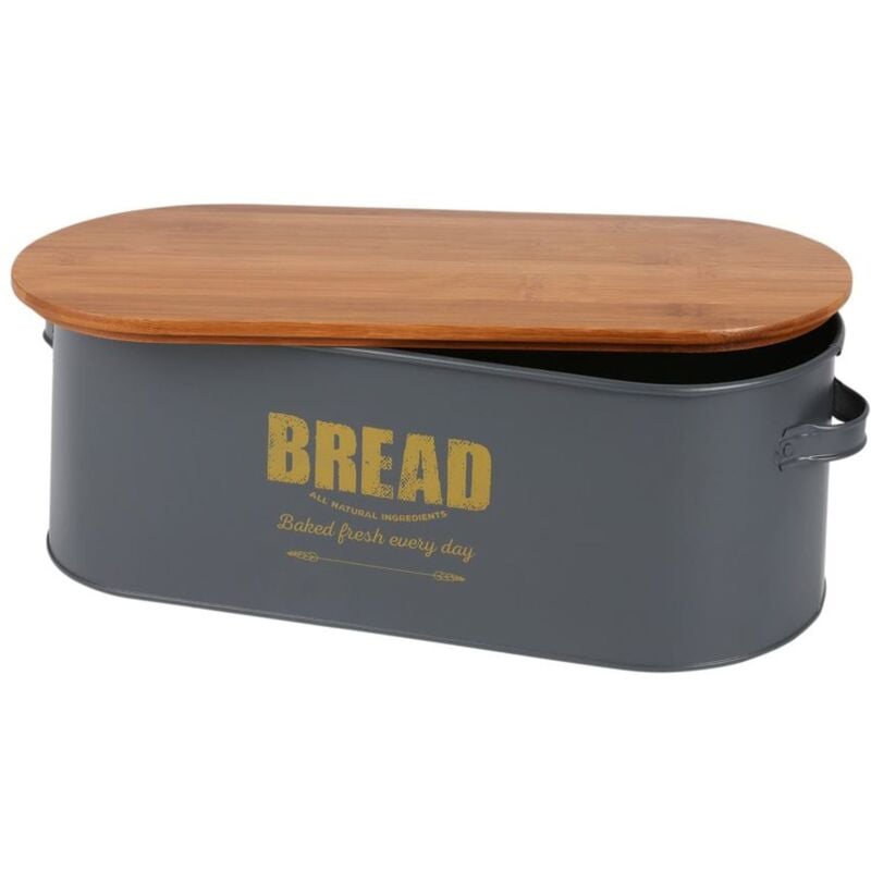 Buri - Brotkasten Bread Brotkorb Brotbehälter Brotkiste Aufbewahrungsbox 46x16x18cm