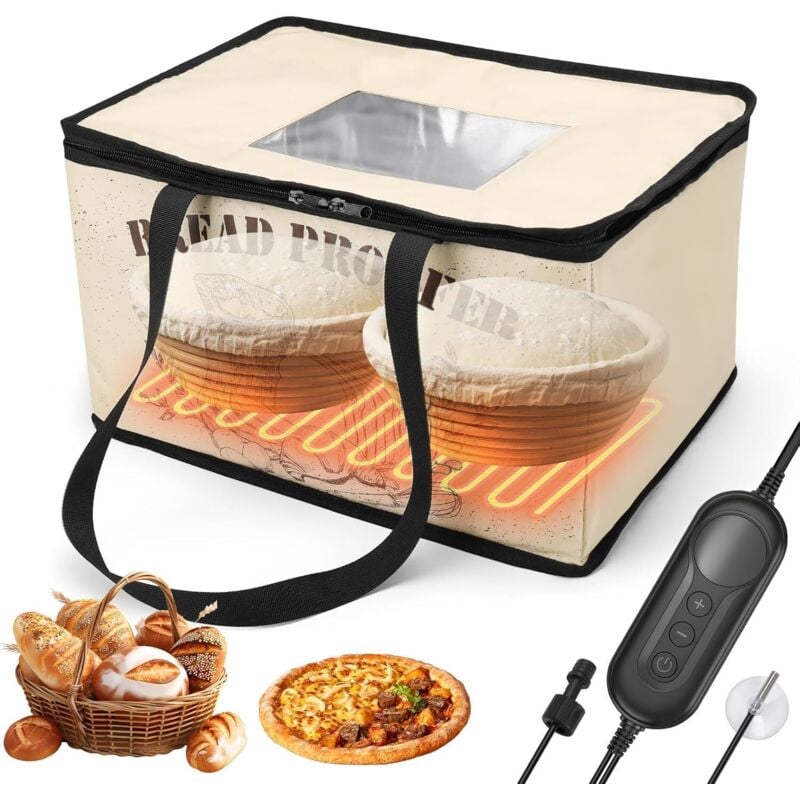 Brotkasten, Gärschrank, Gärkorb, Sauerteig-Gärbox 10–45 °C