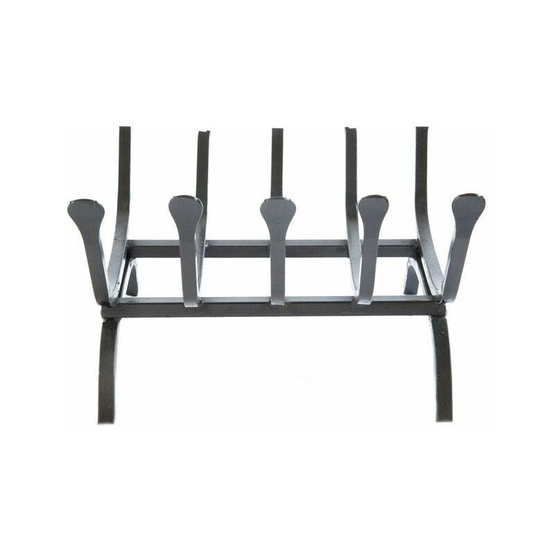 Bruciolegna für Kamin rechteckige Schmiedeeisengitter gegrilltem Eisen Brazier für Kamin - 5 barre 36x31xH15 cm