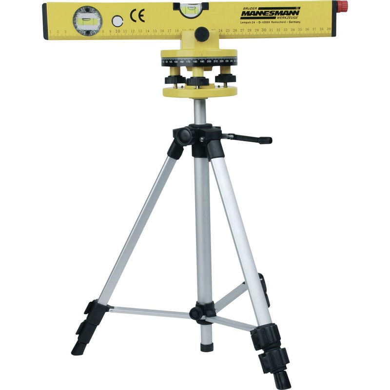 Brüder Mannesmann - M81125 Laser-Wasserwaage inkl. Stativ 40 cm 30 m 0.5 mm/m