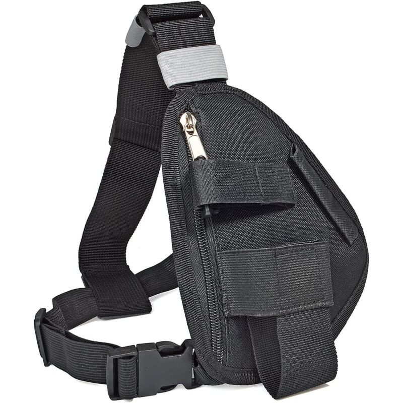 Aiperq - Brustgurt für Funkgerät, tragbare Weste, Brusttasche schwarz mit verstellbarem Gurt, kompatibel mit Baofeng, Motorola, Uniden, Kenwood,