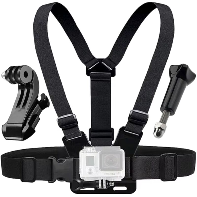 Brustgurthalterung für GoPro Hero 12 11 10 9 8 7 6 5 4 DJI Pocket Hero Osmo Action SJCAM SJ4000