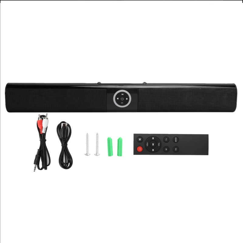 BS20 Bluetooth HiFi-Soundbar, Subwoofer-Lautsprecher, 4x5W RGB-Beleuchtung, kabelloses Heimkino
