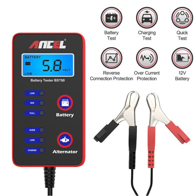 BST60 Autobatterietester, 12V Autobatterieanalysator, Autobatterie-Testgerät