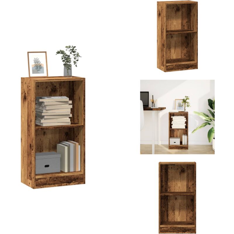 Vidaxl - Bücherregal Altholz-Optik 40x24x76 cm Holzwerkstoff - Bücherregal - Bücherregale - Bücherständer - Bücherschrank