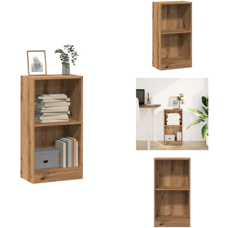 Vidaxl - Bücherregal Artisan-Eiche 40x24x76 cm Holzwerkstoff - Bücherregal - Bücherregale - Bücherständer - Bücherschrank