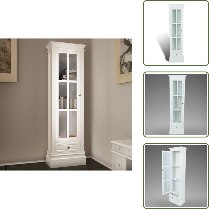 Vidaxl - Bücherregal 3 Fächer Weiß Holz - Bücherregal - Holzschrank - Wohnraumorganisation - Sideboard - Garderobe