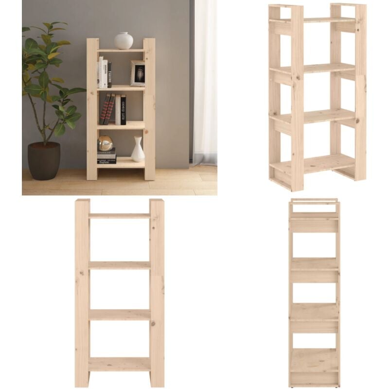 Bücherregal/Raumteiler 60x35x125 cm Massivholz - Holzregal - Buche - Bücherregal Massiv - Raumteiler - Regal - Home & Living