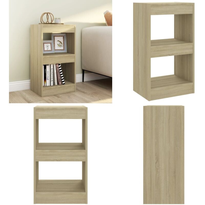 Bücherregal/Raumteiler Sonoma-Eiche 40x30x72 cm - BucheRegal - Holzregal - Raumteiler - Eiche - Schlafzimmer - Home & Living