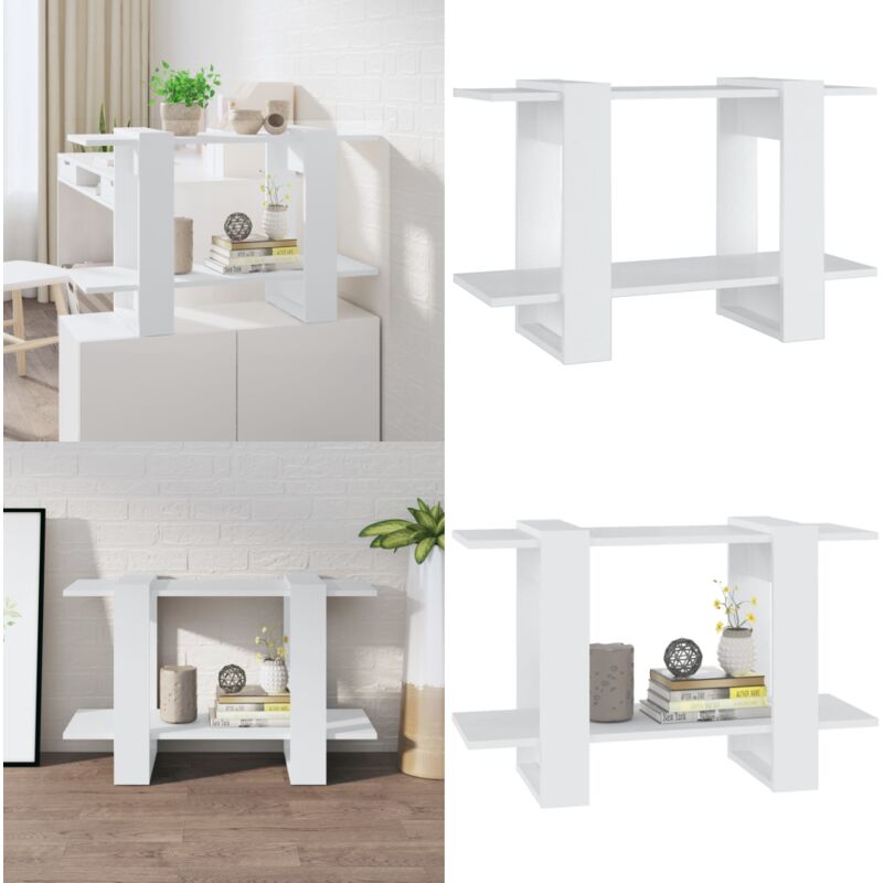 Vidaxl - Bücherregal/Raumteiler Weiß 80x30x51 cm - Bucherregal - Holzregal - Raumteiler - Weißes Regal - Wohnzimmerdeko - Home & Living