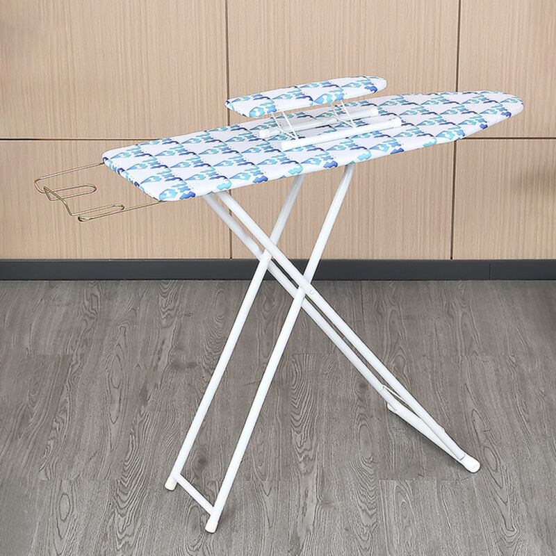 Bügelbrett, Mini-Bügelbrett, 42 Zoll, mit wärmeisolierendem Bezug, rutschfesten Füßen, höhenverstellbar, 107×78×30cm.