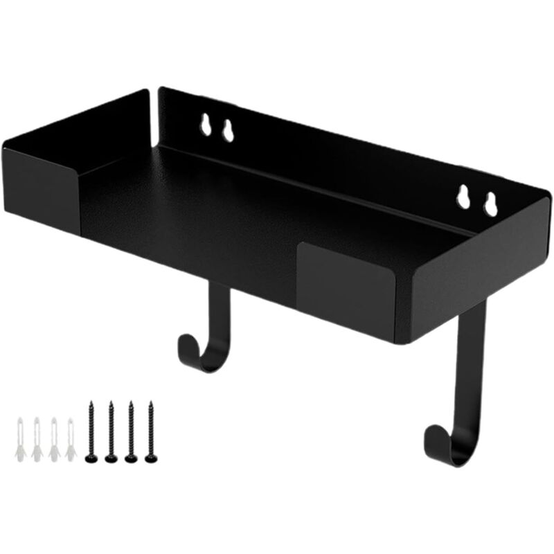 Bügeleisen-Wandhalterung Bügelbretthalter Bügelbrett-Organizer Robuste Wandhalterung mit elegantem schwarzen Finish, ideal zur Platzoptimierung in