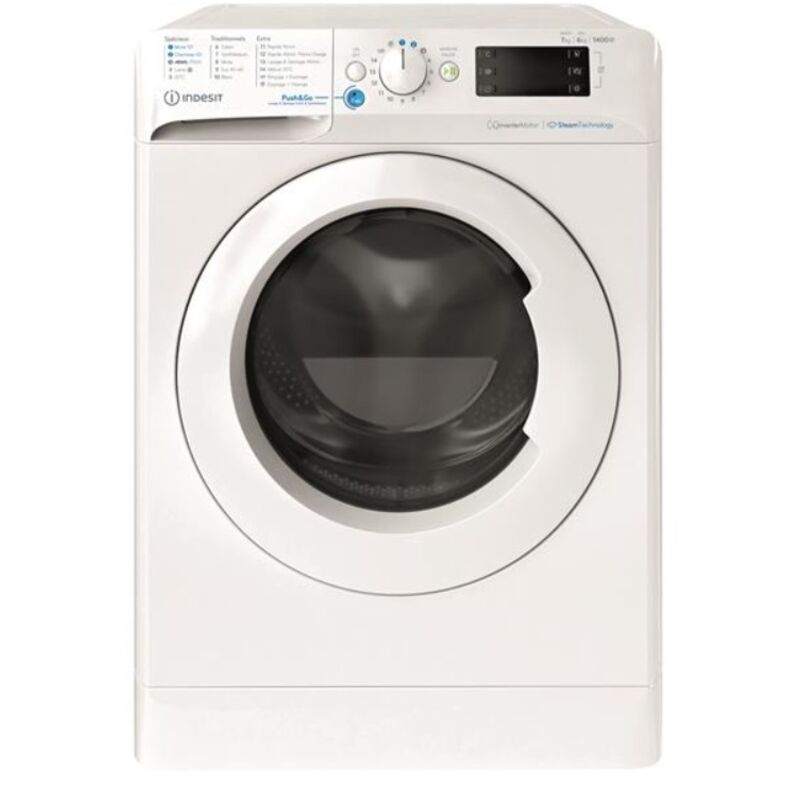 Bullauge-waschtrockner 7/6 kg 1400 u/min Indesit BDE76435WVFR