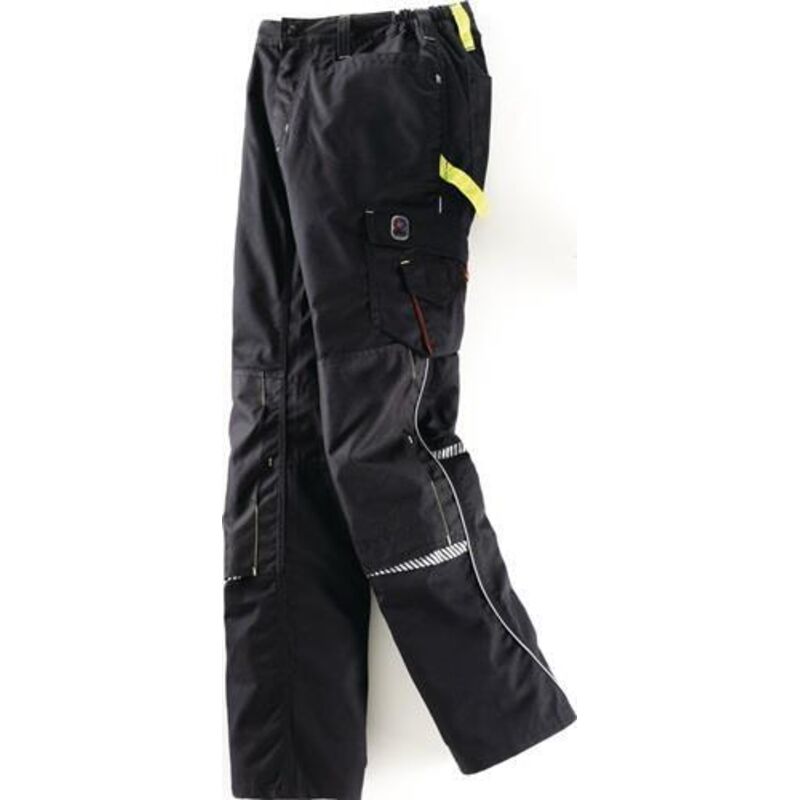 Terrax Workwear - Bundhose Workwear Größe 52 schwarz/limette