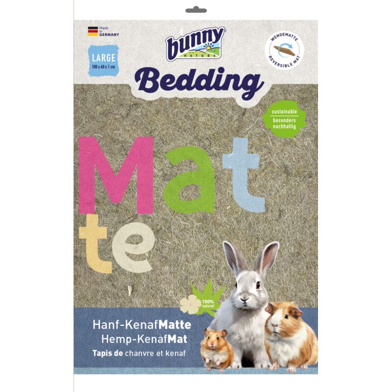 Bunny Nagereinstreu Hanf-Kenaf-Matte Large 100 x 40 cm Streu