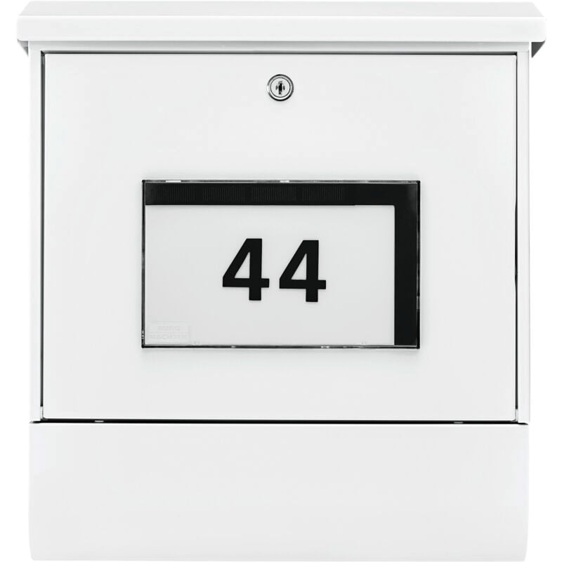 Burg Wachter - Burg Wächter Briefkasten Malaga weiß 42 x 37.7 x 11.5 cm Briefkästen