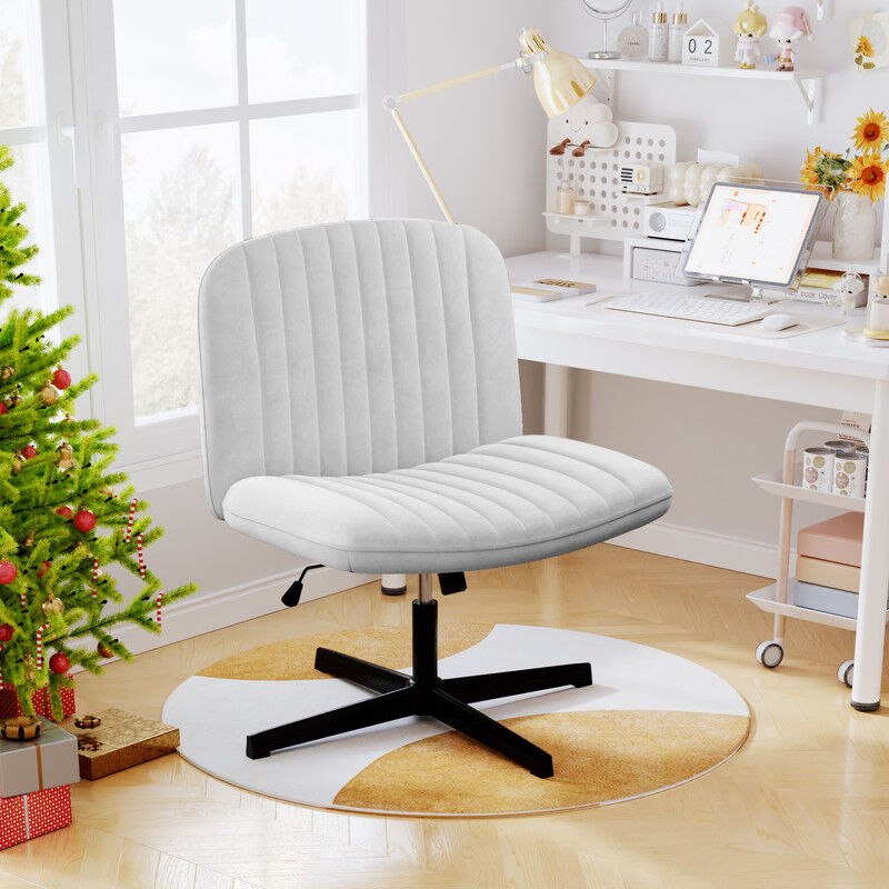 Bigzzia - Schreibtischstuhl ohne rollen Schneidersitz stuhl - Bürostuhl ohne armlehne - Wippfunktion, Höhenverstellbar - Bürostuhl ohne armlehne