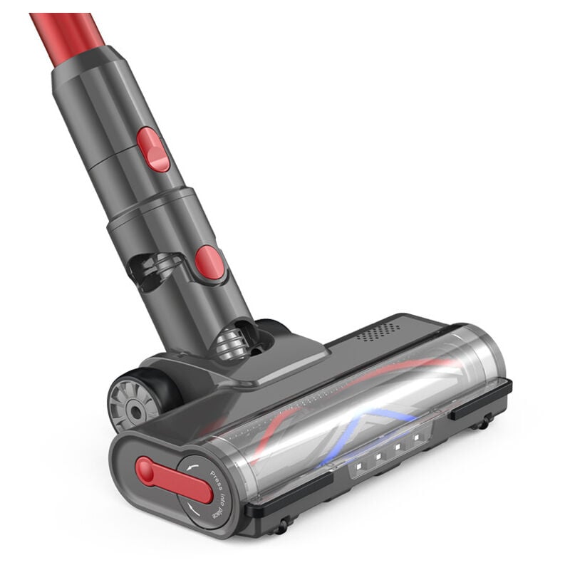 Bürste für Dyson V7 V8 V10 V11 V15, Dyson Besenkopf mit Turbobürste und weicher Veloursbürste, 4LED und Abzugssperre, Dyson Zubehör für Teppich,