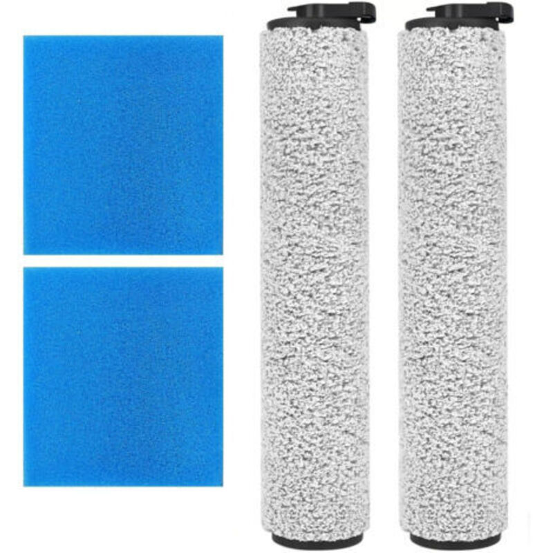Bürstenrolle für Staubsauger Eureka New400 mit 2 Bürsten für Eureka Waschsauger und 2 Filtern