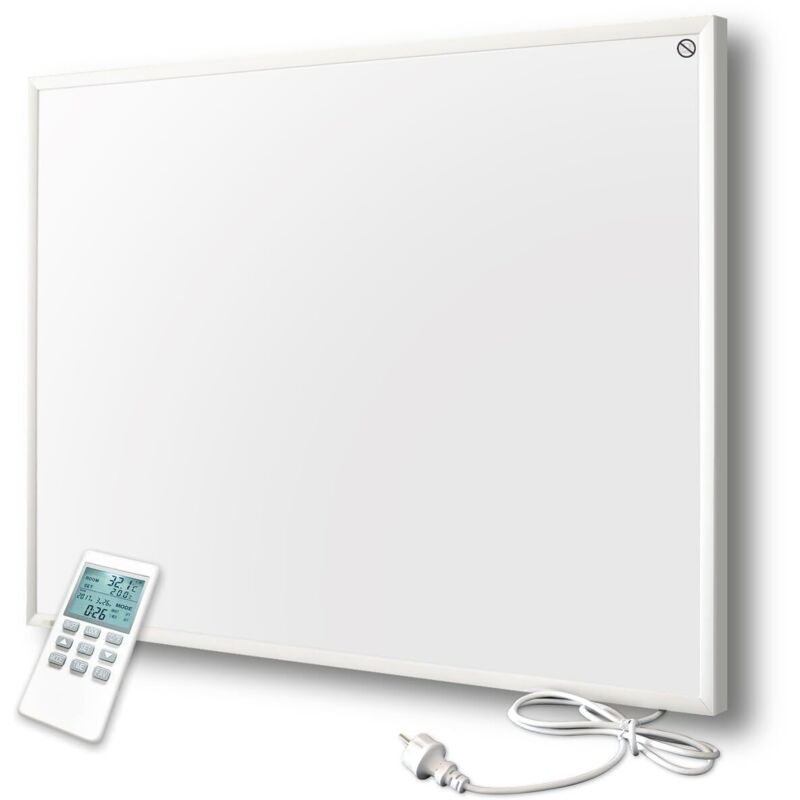 Infrarotheizung mit Thermostat 580 Watt, Infrarot wandmontage Elektroheizung Energiesparende, Heizpaneel Elektrisch mit Energiesparend