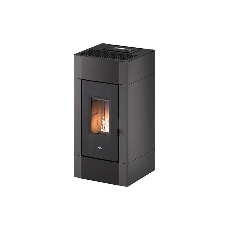 Cadel Pelletofen Cristal 9 Metall Anthrazit 8,5 kW Pellet Air Kamin Kaminofen