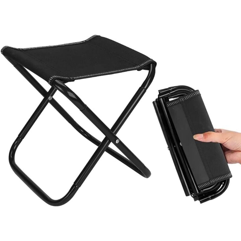 Camping Folding Stool Outdoor Folding Stool, Outdoor Small Portable Camping Folding Stool, Suitable for Camping, Fishing, Picnic, Traveling and Hiking