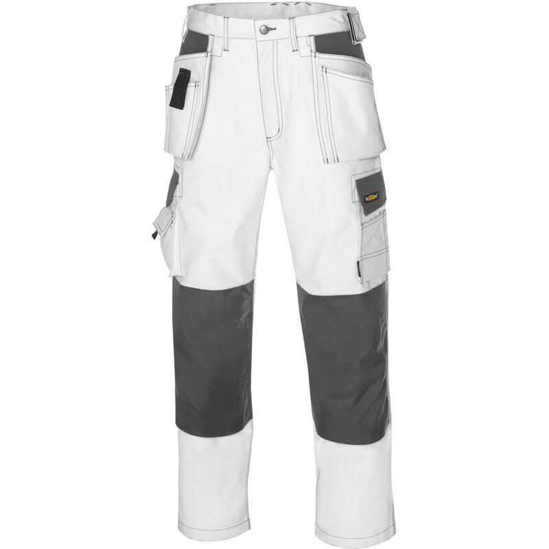 TeXXor Arbeitshose Twill Bundhose Panama Canvas 46 weiß 431446