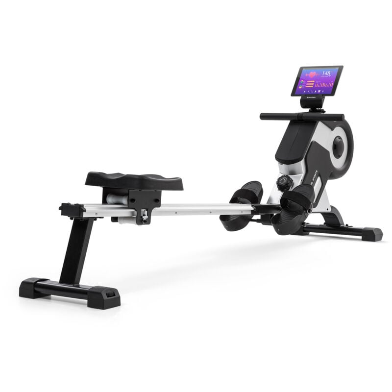 Rudergerät, Rudermaschine für Effizientes Krafttraining, Rowing Machine, Hometrainer, Rudergerät für Zuhause 150kg, 105cm Alu-Gleitbahn, Klappbar,