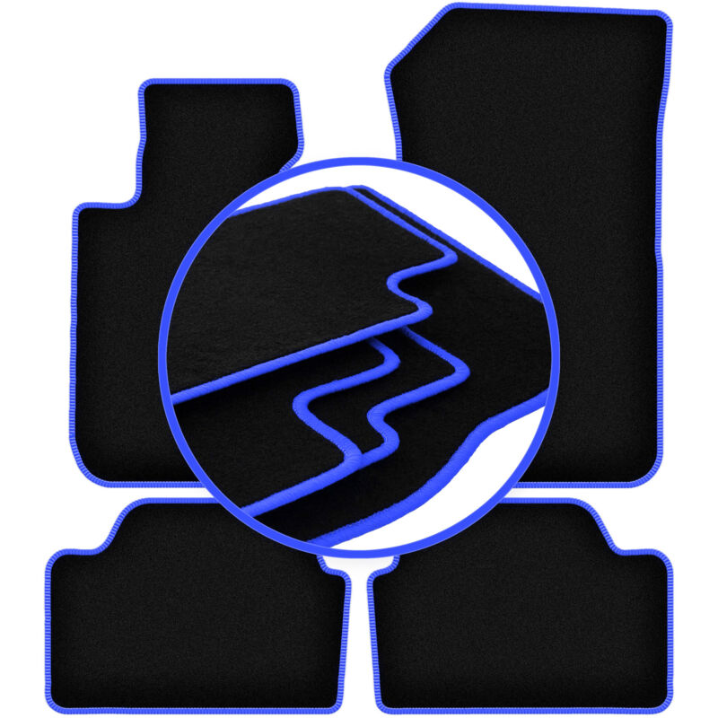 CARLUX-BLUE Auto-Fußmatten für: BMW 1 F20 Fließheck (2011-2019)