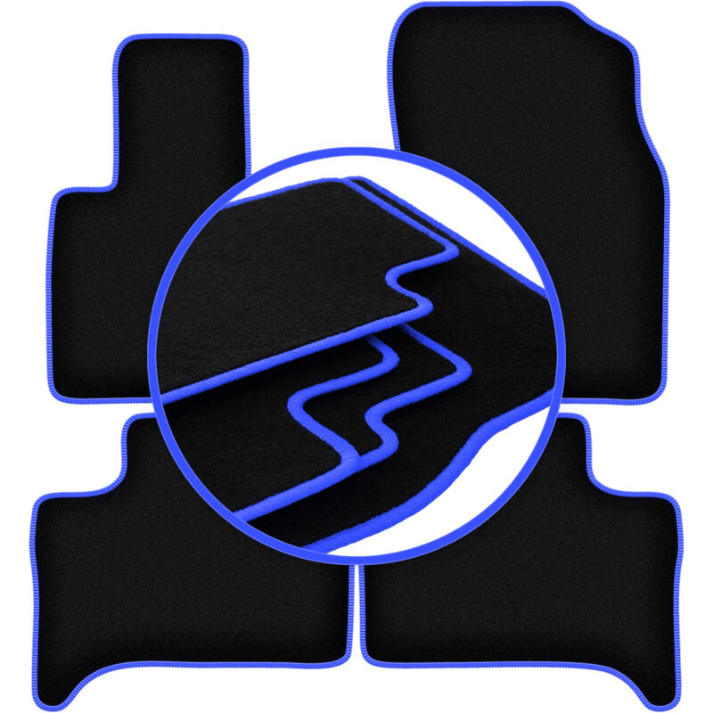 CARLUX-BLUE Auto-Fußmatten für: BMW X5 E53 xDrive 4WD (1999-2006)