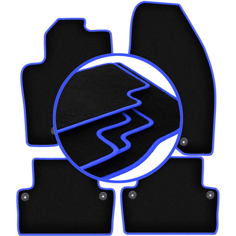 CARLUX-BLUE Auto-Fußmatten für: Volvo XC70 II Kombi (2000-2007)