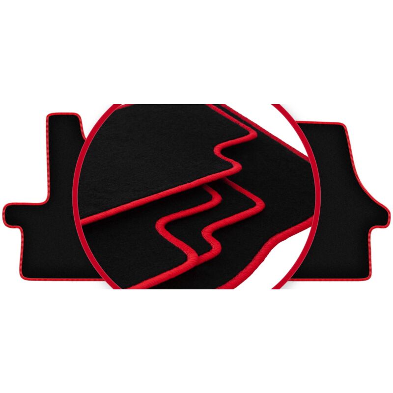 CARLUX-RED Auto-Fußmatten für: Peugeot Boxer II Kastenwagen (2006-2014)