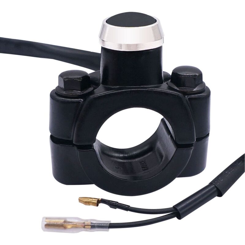 CCYKXA 1 Stück 12V Motorrad-Lenker-Druckknopfschalter Motor-Start-Stopp-Schalter 22mm (7/8') mit Montageplatte für ATV, Dirtbike, Pitbike, Roller,