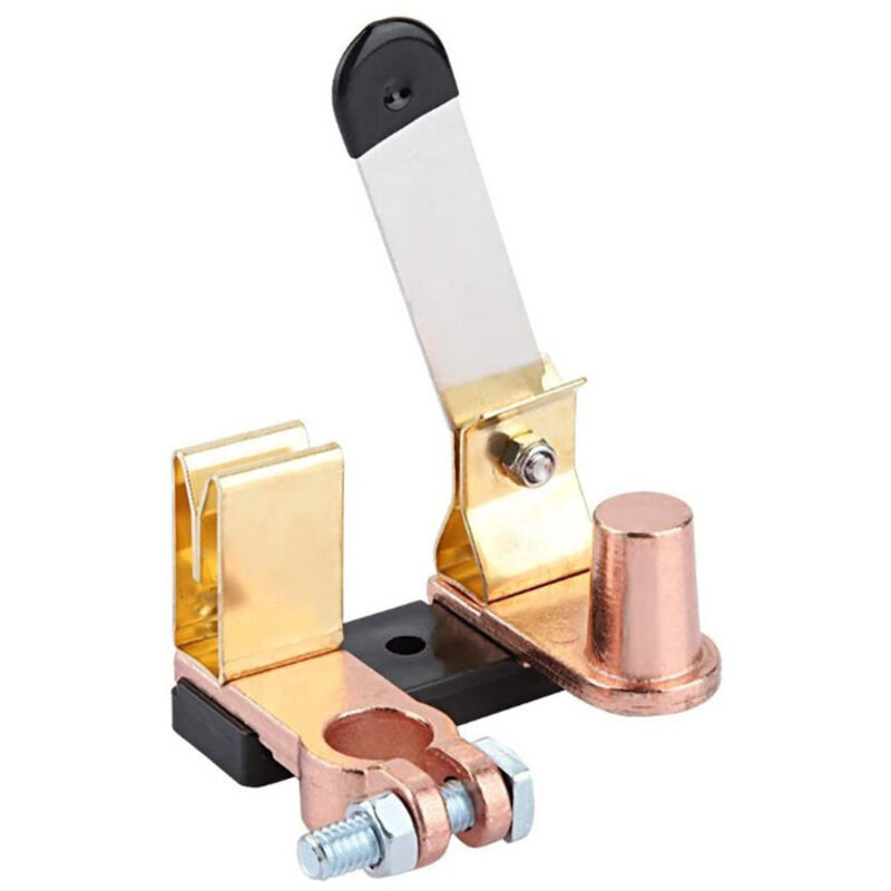 Ccykxa - 12V 24V Batterie-Trennschalter mit negativer Messing-Oberseite, Batterie-Trennschalter, Auto-Traktor-Batterie-Trennschalter