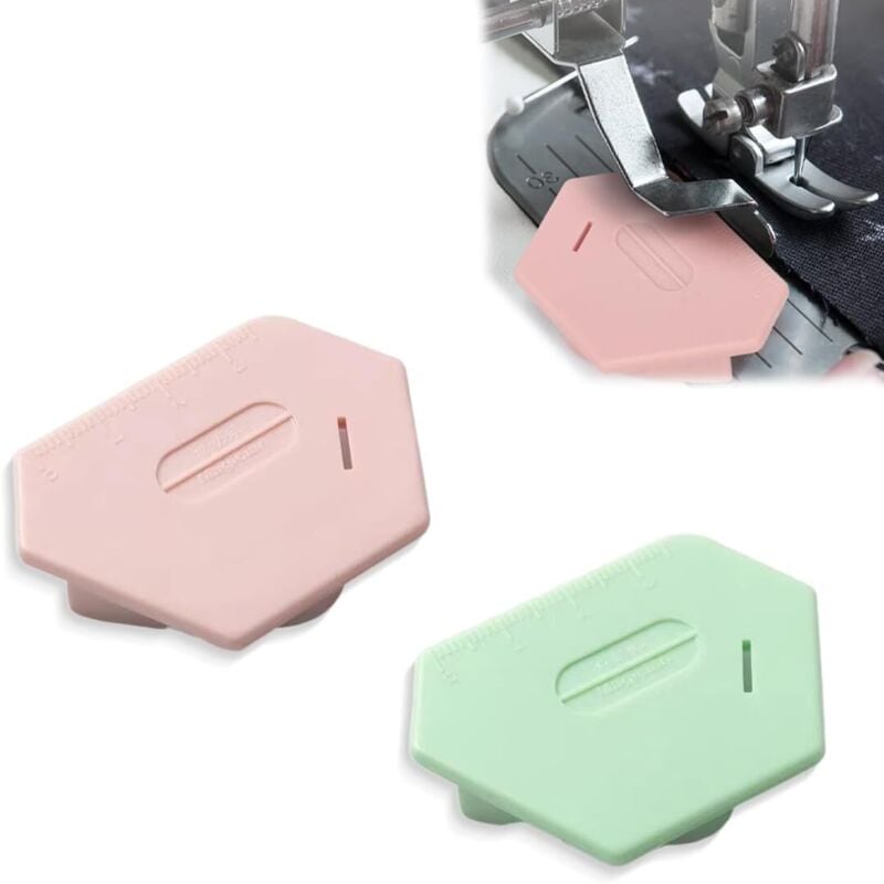 CCYKXA 2 magnetische Nähführungen für Nähmaschine, Präzisionszubehör zum Säumen, magnetische Nähführung, Nähzubehör