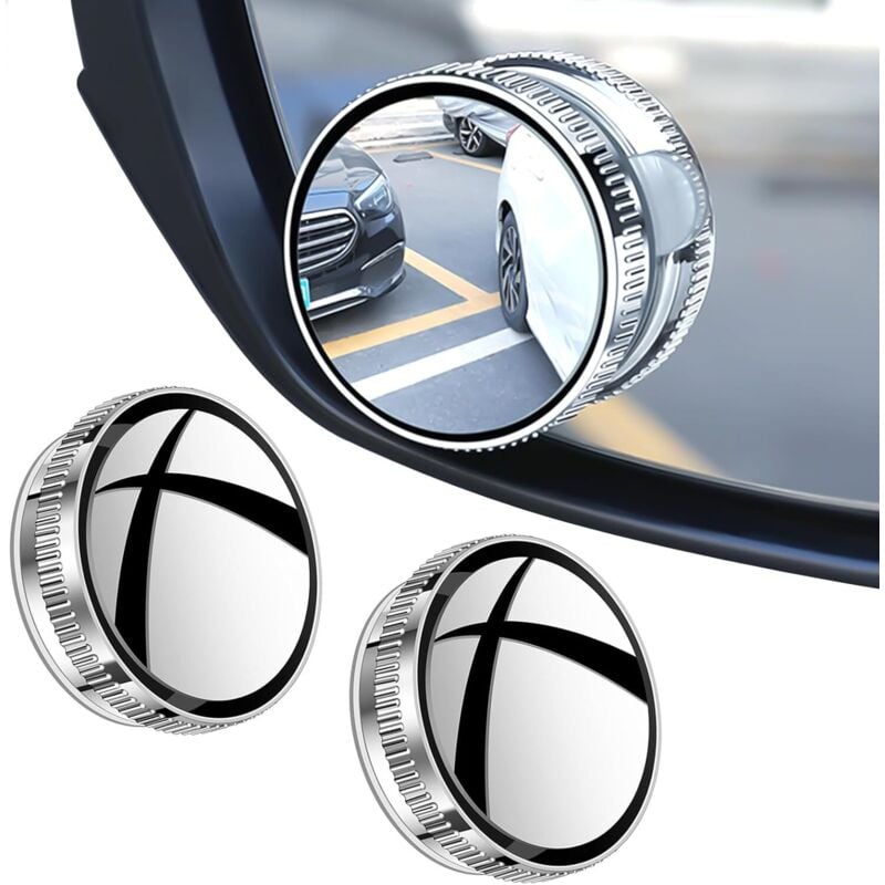 CCYKXA 2 Stück Toter-Winkel-Spiegel für Rückspiegel, Toter-Winkel-Spiegel, Toter-Winkel-Spiegel für Auto, HD-Auto-Rückspiegel 360 runde