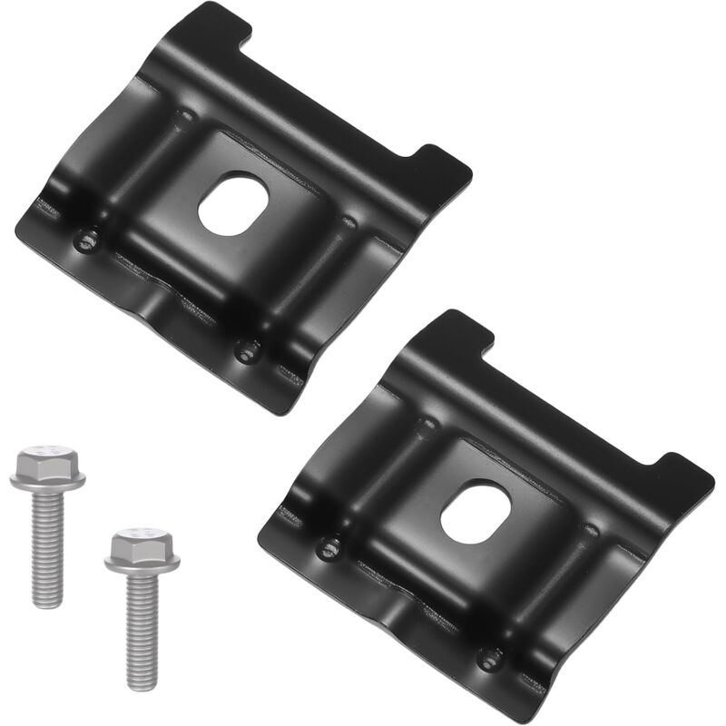 CCYKXA 2-teiliges Autobatterie-Befestigungsset, Metallhalterungen und Schrauben für die Batterie, Autobatterie-Befestigungsset 1J0803219,