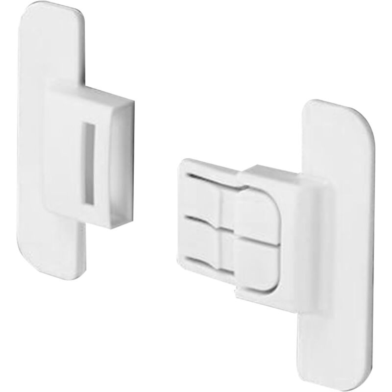 CCYKXA 4-teiliges Gefrierschrankschloss – Kindersicherung gegen Öffnen Babyschutzsystem Selbstklebendes Kindersicherungsschloss für Kühlschränke,