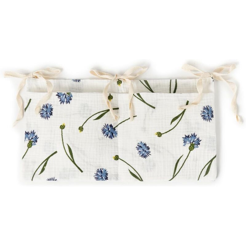 CCYKXA Aufbewahrungstasche fürs Bett mit 2 Baumwolltaschen für Windeln, Schnuller und Zubehör