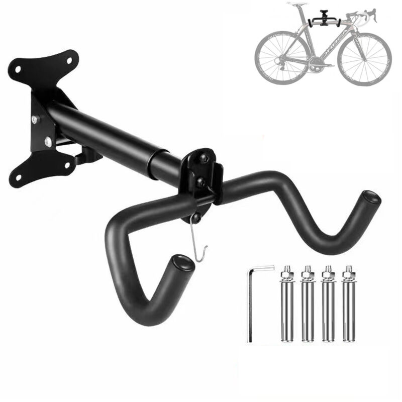 Ccykxa - Ausziehbarer Garagen-Wand-Fahrradträger, platzsparender aufrechter Mountainbike-Träger, Mountainbike-Träger, wandmontierter Fahrradhaken,