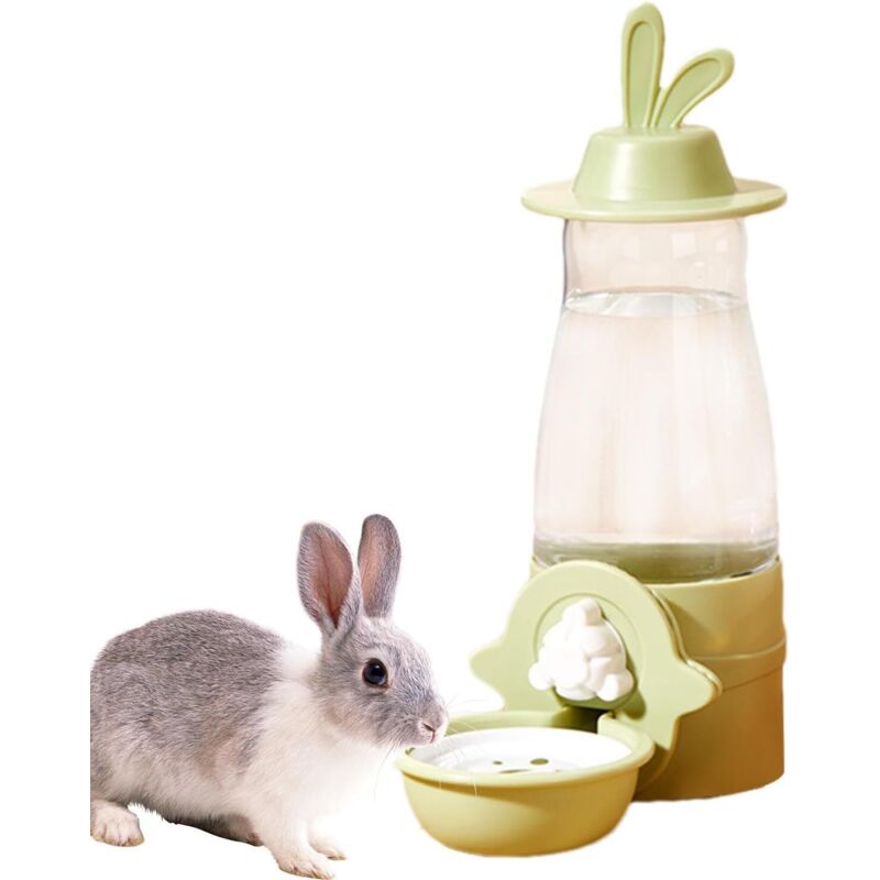 CCYKXA Automatischer Wasserspender für Kaninchen, Meerschweinchen, Hamster, Chinchillas, Frettchen, 600 ml Wasserkäfig