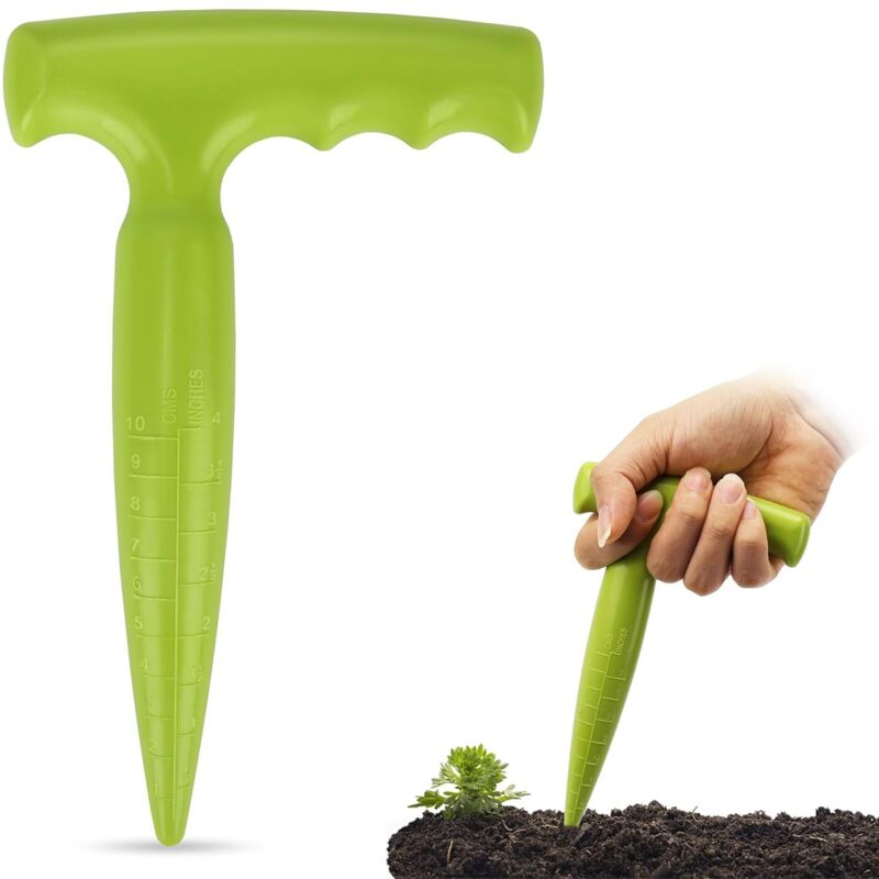 CCYKXA Blumenzwiebelpflanzwerkzeug – Blumenzwiebelpflanzer mit Messskala für präzises Pflanzen, ideal zum Pflanzen von Gemüse und Blumen