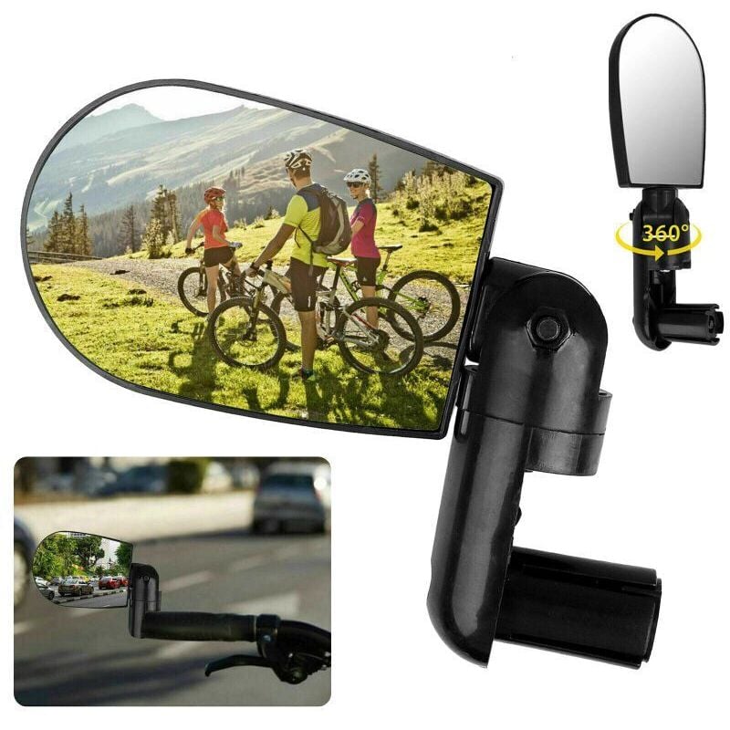 Fahrradrückspiegel, faltbare konvexe Rückspiegel für Mountainbike, Rennrad - Ccykxa