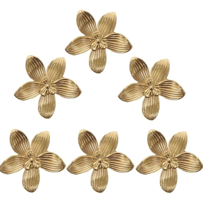 Gold Schubladenknöpfe 6 Stück Möbelknöpfe Gold Küchenschrankgriff, Gold Messing Schubladenknöpfe Möbelgriff für Schranktür-61 61 18 mm - Ccykxa