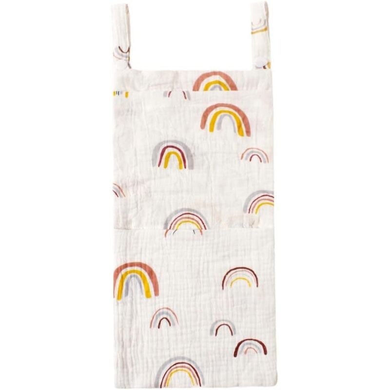 CCYKXA Hänge-Organizer, 2-in-1-Aufbewahrungstasche, für Windeln, Kleidung und Decken (weiß)